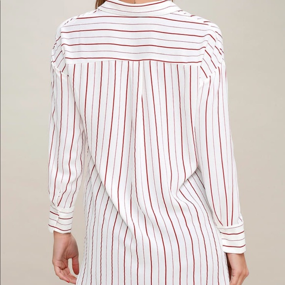 Striped Button Down Top - Picture 3 of 6